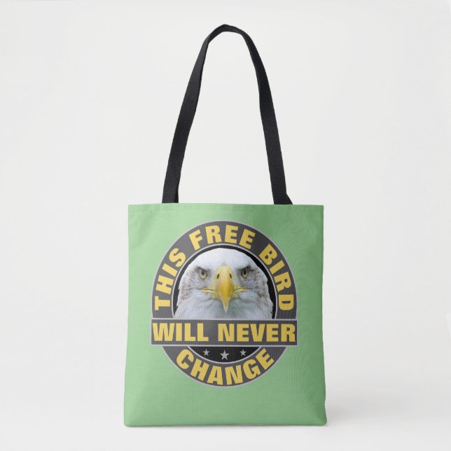 Bolso De Tela Tote de pájaro libre (Anverso)