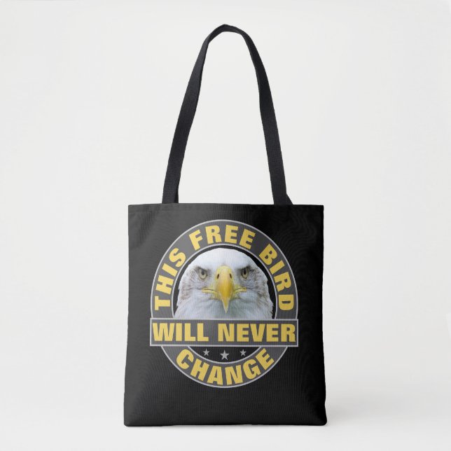 Bolso De Tela Tote de pájaro libre (Anverso)