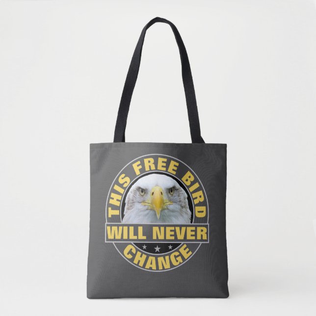 Bolso De Tela Tote de pájaro libre (Anverso)