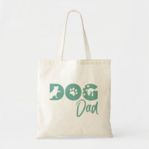 Tote de Papá Perro - Verde Acuático