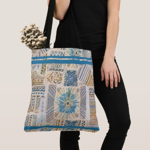 Bolso De Tela Tote de Patchwork de la etnia boho