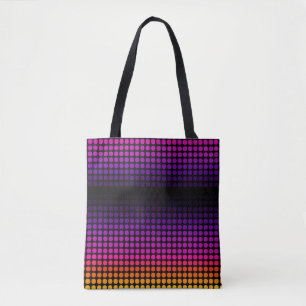 Bolso De Tela Tote de patrón de oscilación geométrica Ombre