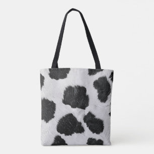 Bolso De Tela Tote de patrón de vaca