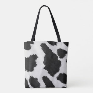 Bolso De Tela Tote de patrón de vaca
