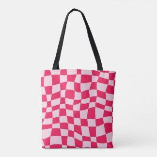 Bolso De Tela Tote de patrón rosado de moda