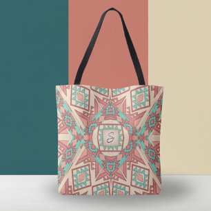 Bolso De Tela Tote de patrón sudoeste geométrico moderno