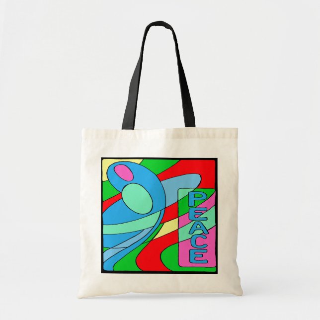 Bolso De Tela Tote de Paz (Frente)