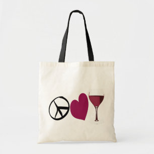 Bolso De Tela Tote de PeaceLove&Wine