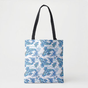 Bolso De Tela Tote De Peces Swishy