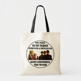 Bolso De Tela Tote de permisos y participación