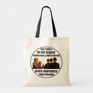 Bolso De Tela Tote de permisos y participación