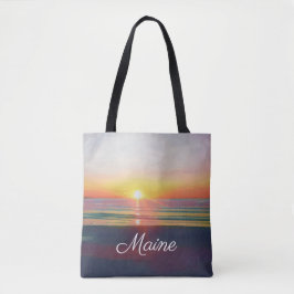 Bolso De Tela Tote de Personalizable principal Beach Sunrise