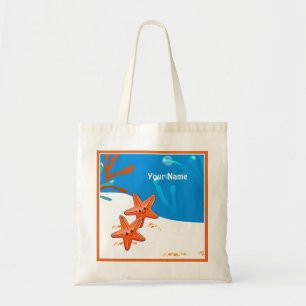 Bolso De Tela Tote de Personalizado oceánico acuático de pez est