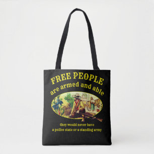 Bolso De Tela Tote de personas libres (negras)