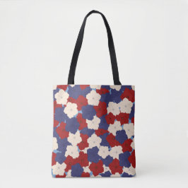 Bolso De Tela Tote de Petunias Patrióticas