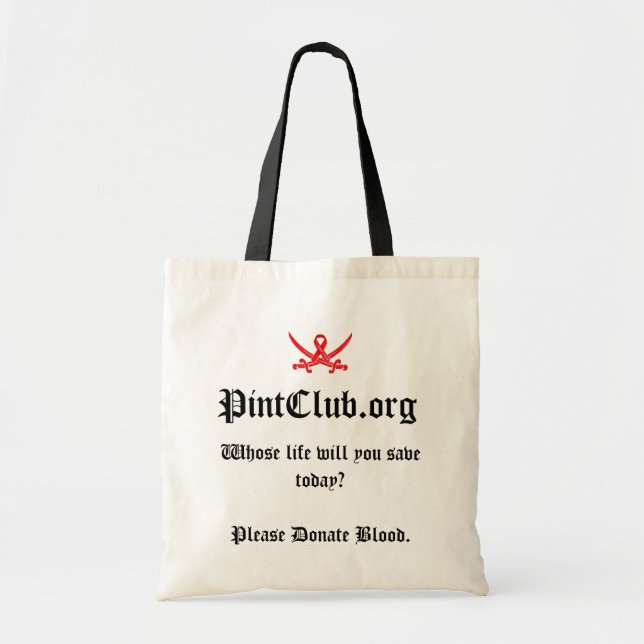 Bolso De Tela Tote de PintClub (Frente)