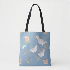 Bolso De Tela Tote de playa costera Sand Piper