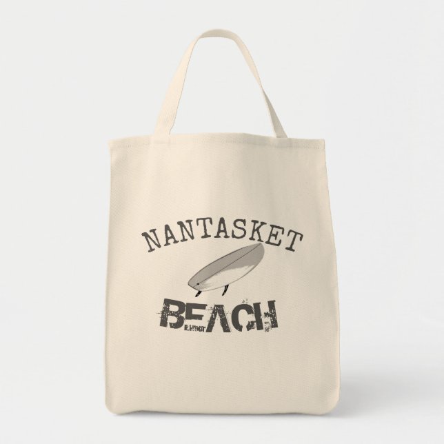 Bolso De Tela Tote de playa de Nantasket (Frente)