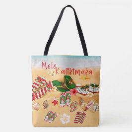 Bolso De Tela Tote de playa de Navidades de Hawái