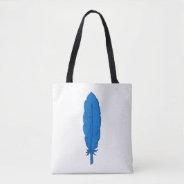 Bolso De Tela Tote de plumas azules de clan SCA