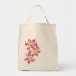 Bolso De Tela Tote de Plumeria (Floral)
