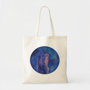 Bolso De Tela Tote de presupuesto de arte acuarela de Kiss