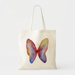 Bolso De Tela Tote de presupuesto de arte acuarela mariposa