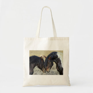 Bolso De Tela Tote de Presupuesto de Caballo Romántico