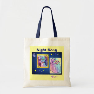 Bolso De Tela Tote de presupuesto de canción nocturna