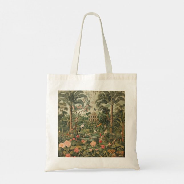 Bolso De Tela Tote de presupuesto de Daydream en el jardín safar (Reverso)
