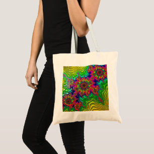 Bolso De Tela Tote de presupuesto de explosión de color de Mande