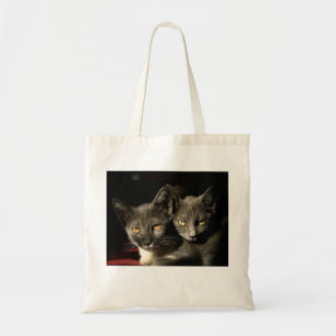 Bolso De Tela Tote de presupuesto de fotografía grisáceos