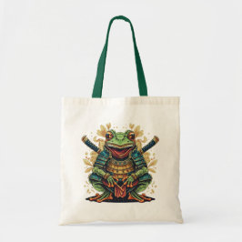 Bolso De Tela Tote de presupuesto de guerrero samurái rana