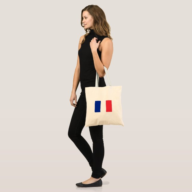Bolso De Tela Tote de presupuesto de la Bandera de Francia (Anverso (modelo))
