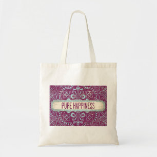 Bolso De Tela Tote de presupuesto de la felicidad