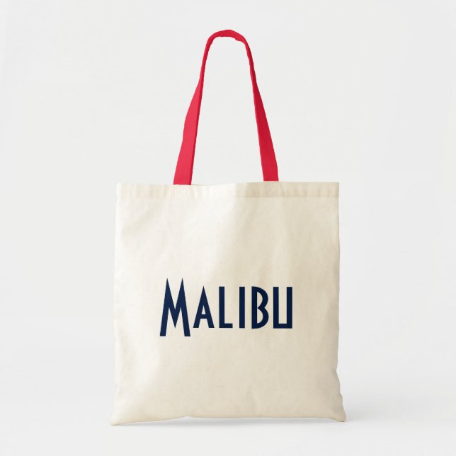 Bolso De Tela Tote de Presupuesto de Malibu (Frente)