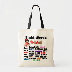 Bolso De Tela Tote de presupuesto de Palabras visuales