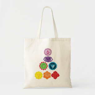 Bolso De Tela Tote de presupuesto de Siete Chakra