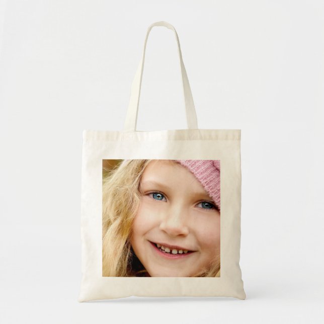 Bolso De Tela TOTE DE PRESUPUESTO FOTOGRÁFICO personalizado (Frente)