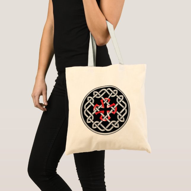 Bolso De Tela Tote de Presupuesto Metálico del nudo celta (Anverso (producto))