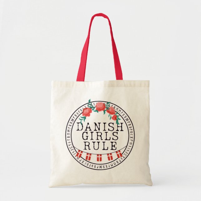 Bolso De Tela Tote de presupuesto para Chicas daneses (Frente)