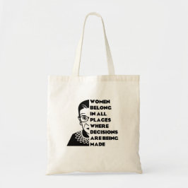 Bolso De Tela Tote de presupuesto RBG