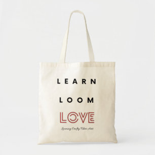 Bolso De Tela Tote de punto de baño / Aprender amor de amor de 