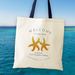 Bolso De Tela Tote de regalo de bienvenida de dos Starfish Desti