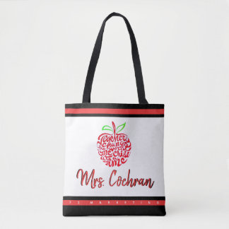Bolso De Tela Tote de regalo de profesor en la escuela de Person