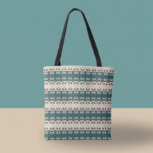 Tote de rejilla terrestre azul verdoso y marrón