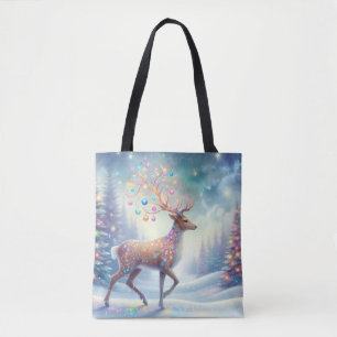 Bolso De Tela Tote de Reno Mágico de Navidad
