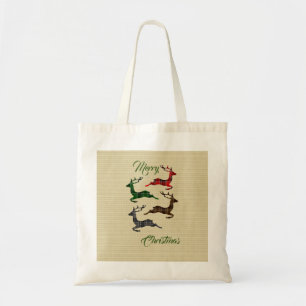 Bolso De Tela tote de renos navidades