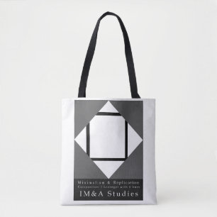 Bolso De Tela Tote de replicación minimalista de Lozenges cuadra