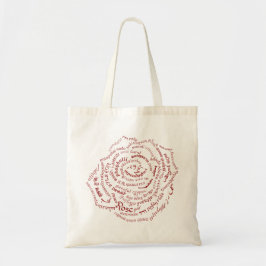 Bolso De Tela Tote de Rosa del mundo